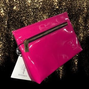 NWT Yves Saint Laurent Pink Clutch Travel Cosmetic Bag